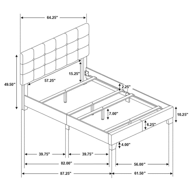 Mapes Upholstered Panel Bed — photo 5