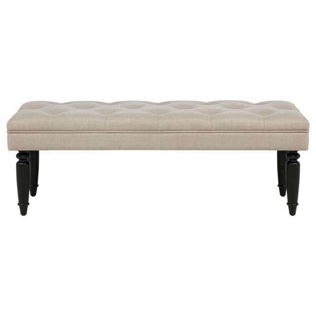 Marsha 52-inch Upholstered Entryway Accent Bench Latte — photo 3