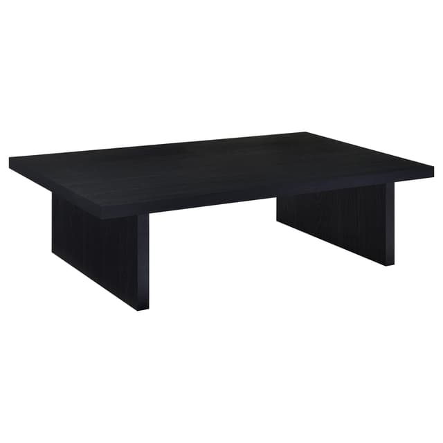 Max Rectangular Engineered Laminate Coffee Table Black — photo 1
