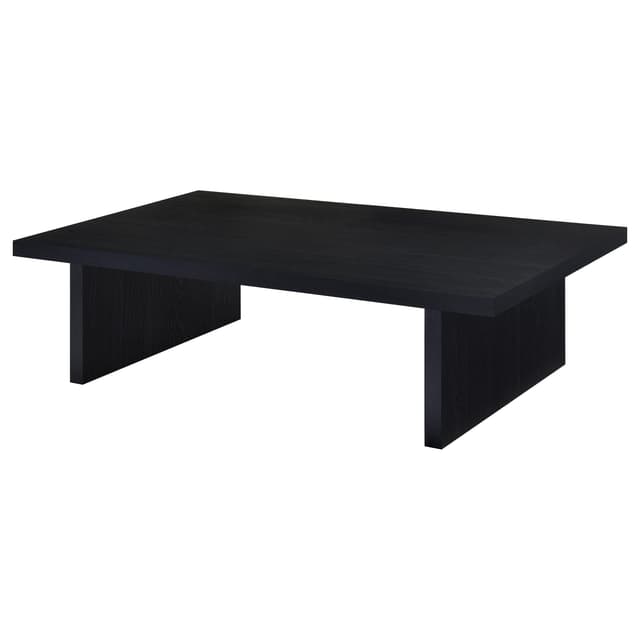 Max Rectangular Engineered Laminate Coffee Table Black — photo 3