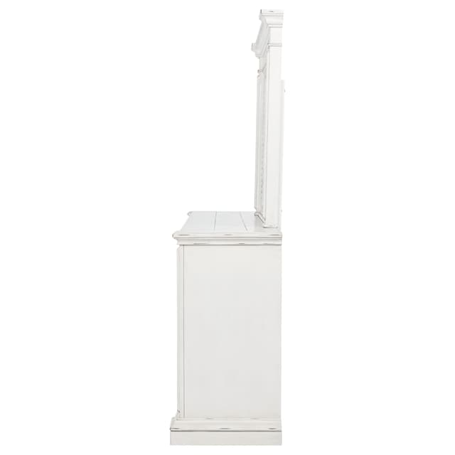 McKinney 6-drawer Bedroom Dresser with Mirror Vintage White — photo 5