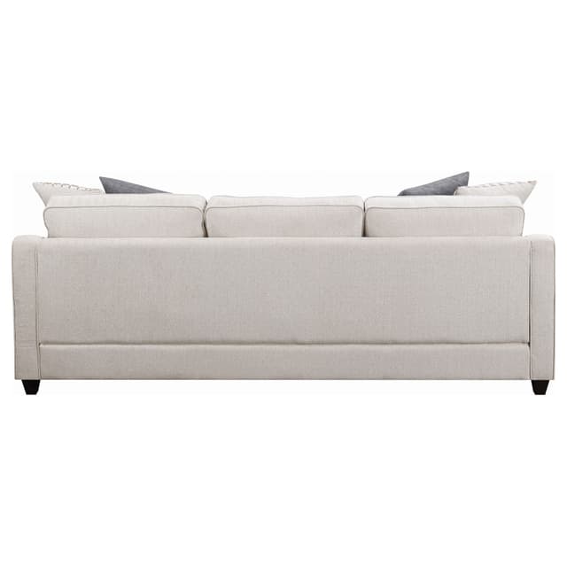 Mcloughlin Upholstered Sloped Arm Sectional Sofa Platinum — photo 5