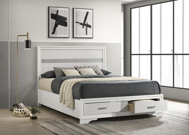 Miranda Wood Panel Storage Bed — photo 2
