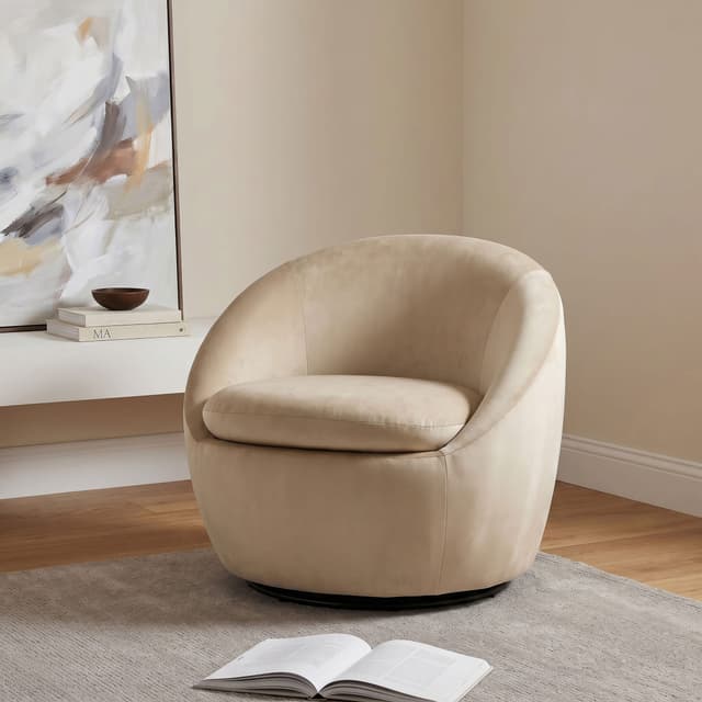 Myernick Upholstered Swivel Accent Chair — photo 2