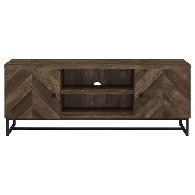 Myles 2-door Engineered Wood 60-inch TV Stand Rustic Oak — photo 5