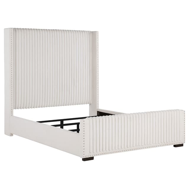 Natasha Upholstered Wingback Bed — photo 1