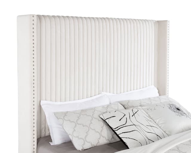 Natasha Upholstered Wingback Bed — photo 5