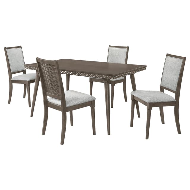Onslow 5-piece 59-inch Rectangular Dining Set Dark Brown — photo 2