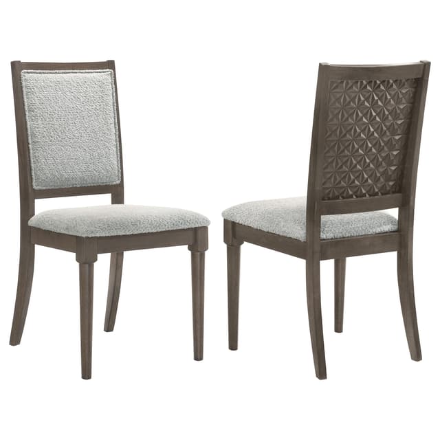 Onslow Upholstered Dining Side Chair Dark Brown (Set of 2) — photo 1