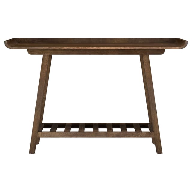 Ornelas 46-inch Console Table with Slatted Shelf Mango Brown — photo 3