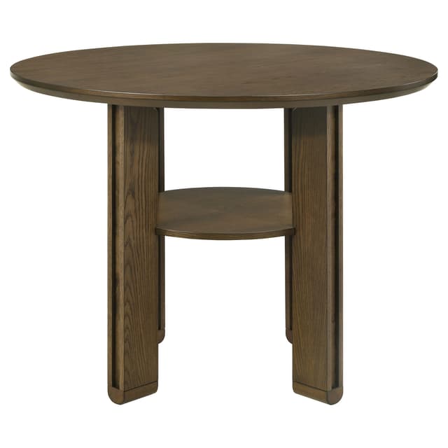 Ottowa 5-piece Round Counter Height Dining Room Set Brown — photo 4