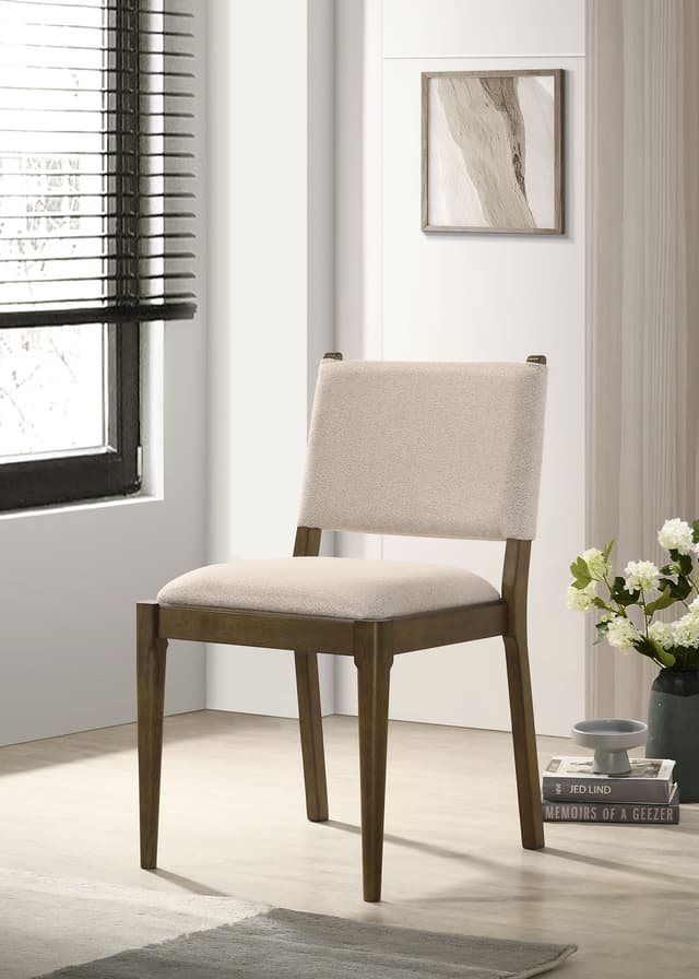 Ottowa Upholstered Dining Side Chair Brown (Set of 2) — photo 2