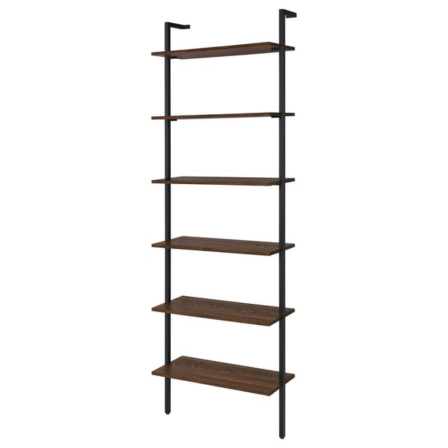 Owens 96-inch 6-shelf Wall Bookshelf Walnut — photo 4