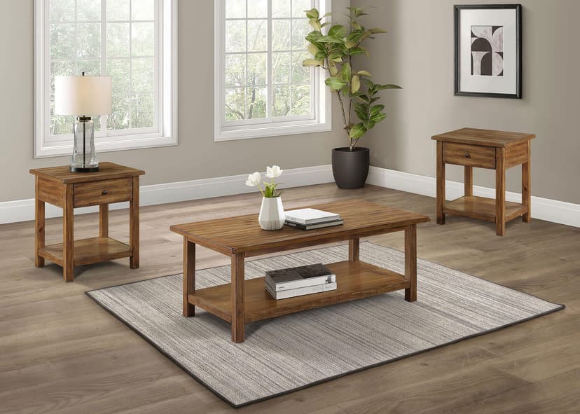 Payne Coffee Table Set (1-drawer End Table)