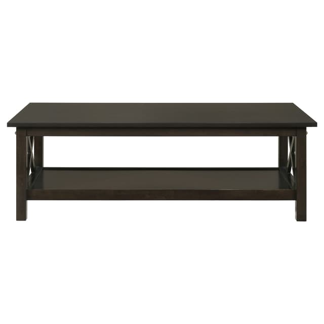Rachelle 3-piece Rectangular Coffee Table Set Deep Merlot — photo 4