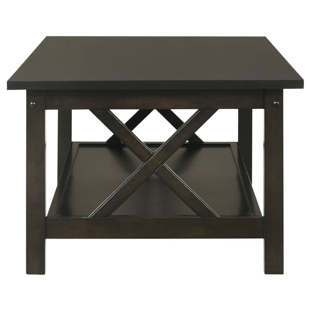 Rachelle 3-piece Rectangular Coffee Table Set Deep Merlot — photo 5