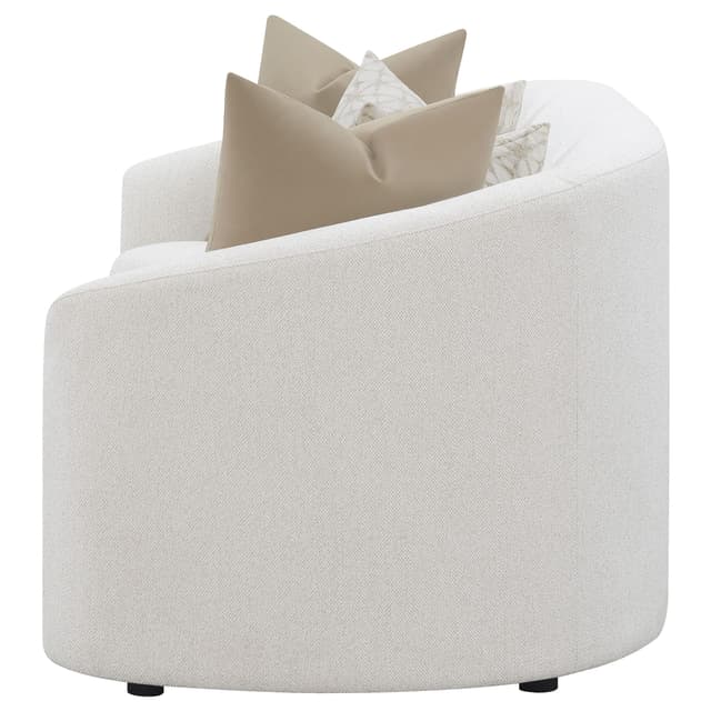 Rainn Boucle Upholstered Sloped Arm Sofa Latte — photo 5