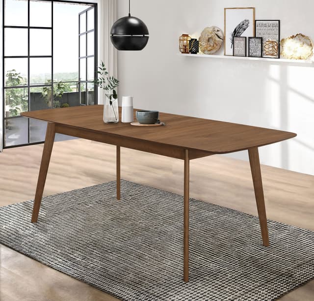Redbridge 75-inch Extension Leaf Dining Table Natural Walnut — photo 2