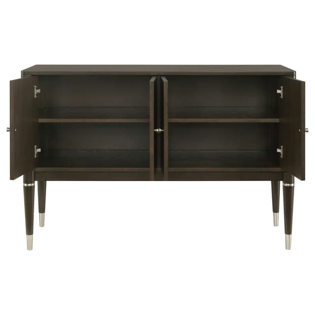 Reseda 4-door Dining Sideboard Server with Shelves Ash Brown — photo 4