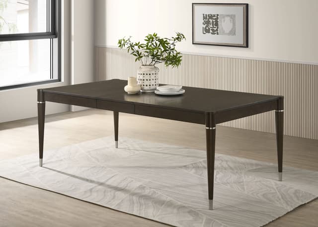 Reseda 81-inch Extension Leaf Dining Table Ash Brown — photo 2