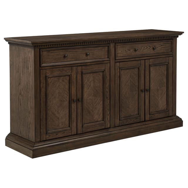 Ridgewell 2-drawer 4-door Dining Server Dark Oak — photo 1