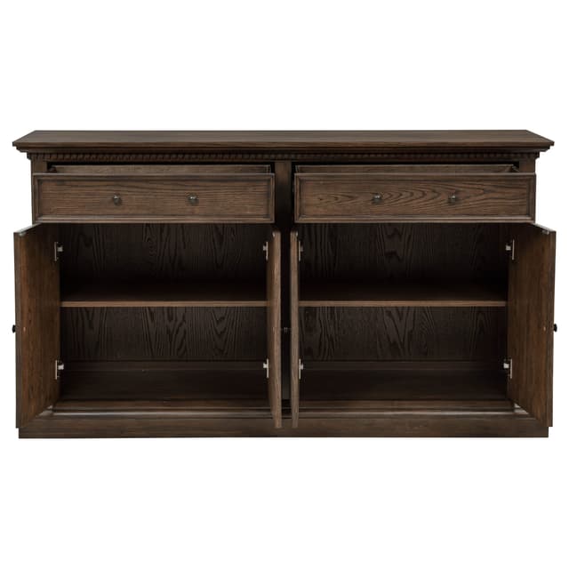 Ridgewell 2-drawer 4-door Dining Server Dark Oak — photo 4