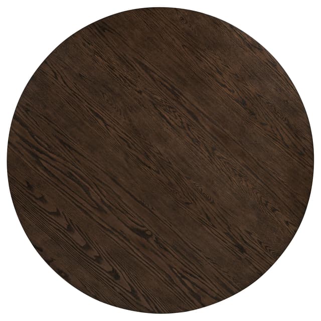 Ridgewell Round Pedestal Dining Table Dark Oak — photo 4