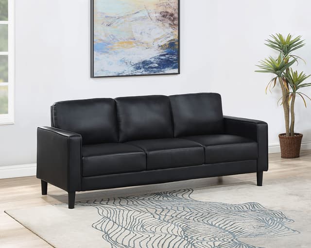 Ruth Faux Leather Sofa — photo 2