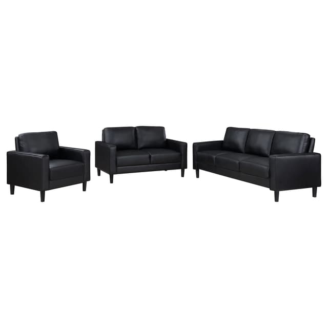 Ruth Faux Leather Sofa Set — photo 2