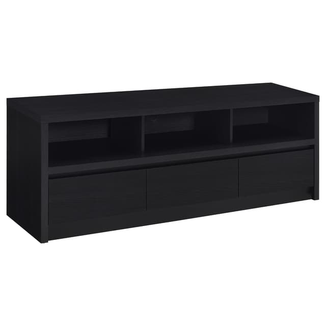 Rutland 59-inch 3-drawer TV Stand Media Console Black — photo 1