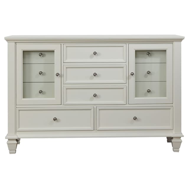 Sandy Beach 11-drawer Dresser Cream White — photo 3