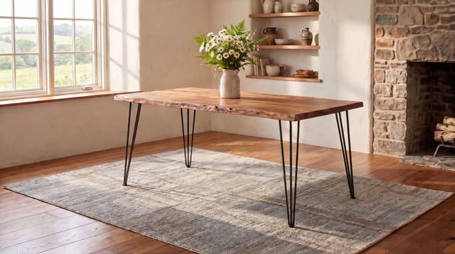 Sherman 71-inch Live Edge Dining Table Natural Acacia — photo 3