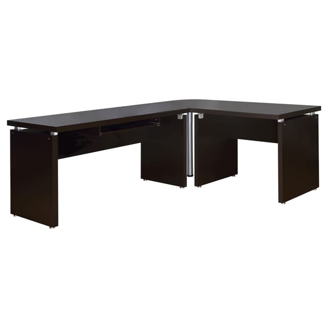 Skylar 83-inch L-Shaped Office Computer Desk Cappuccino — photo 1