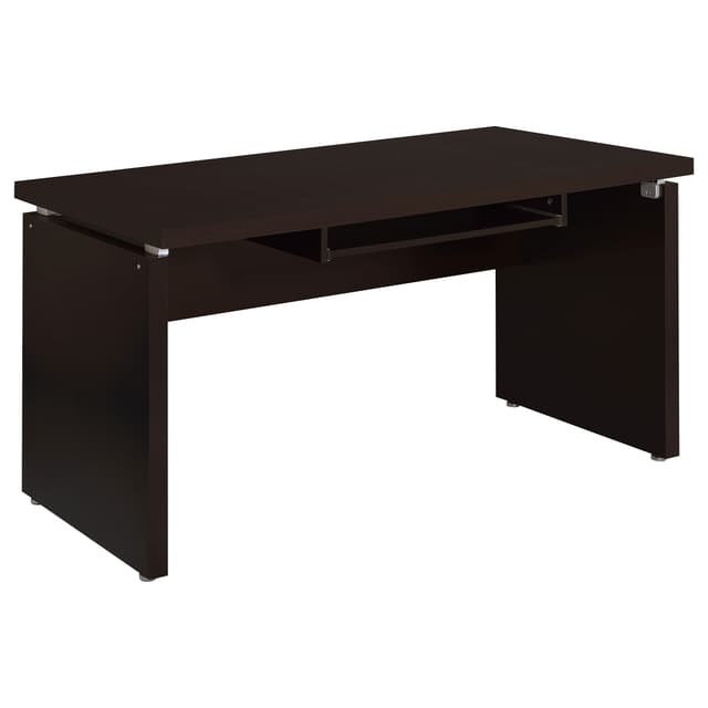 Skylar L-Shape Desk with Mobile File Cabinet Cappuccino — photo 3
