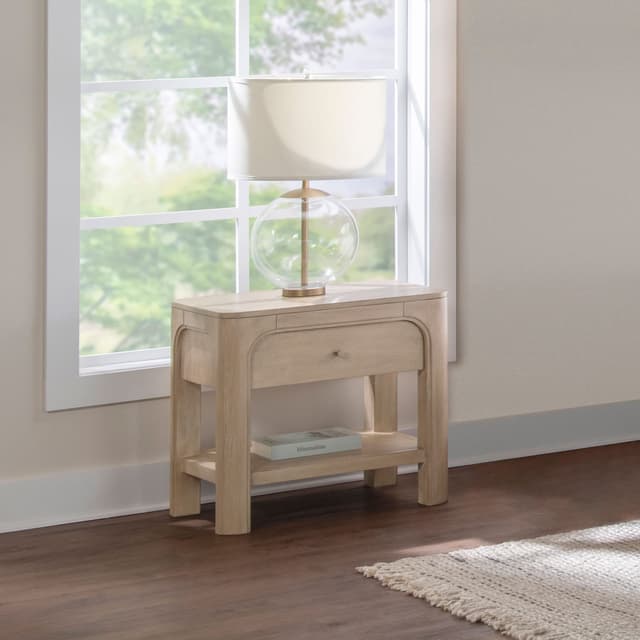 Solano 1-drawer Nightstand Bedside Table Weathered Mango — photo 2
