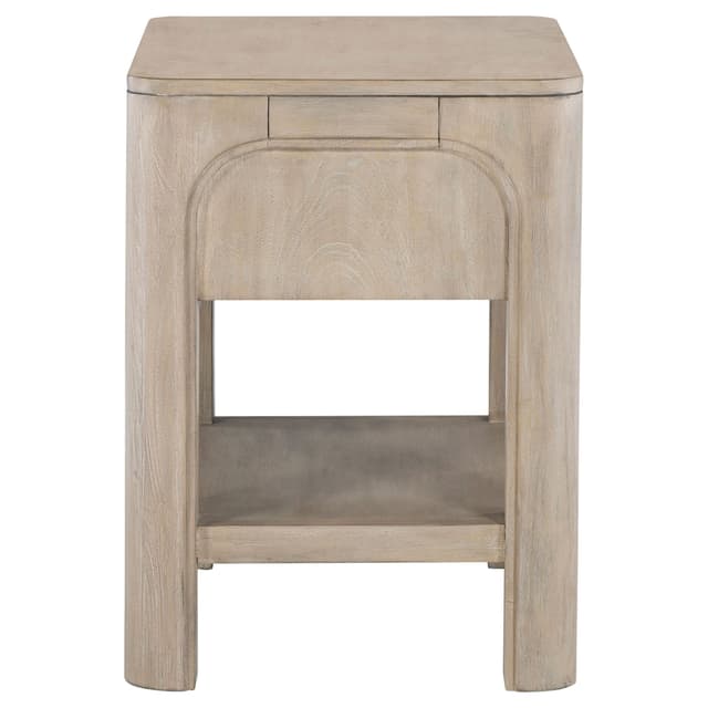 Solano 1-drawer Nightstand Bedside Table Weathered Mango — photo 5