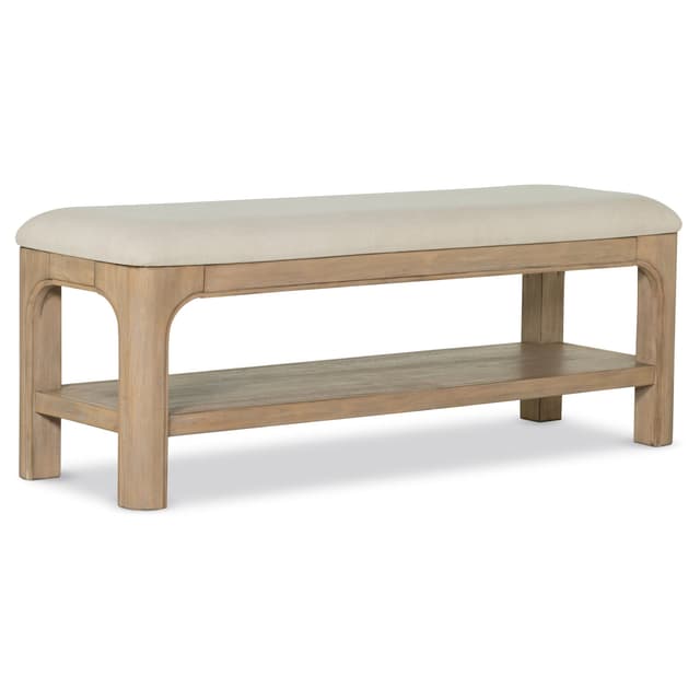 Solano 52-inch Bedroom Bed End Bench Weathered Mango — photo 1