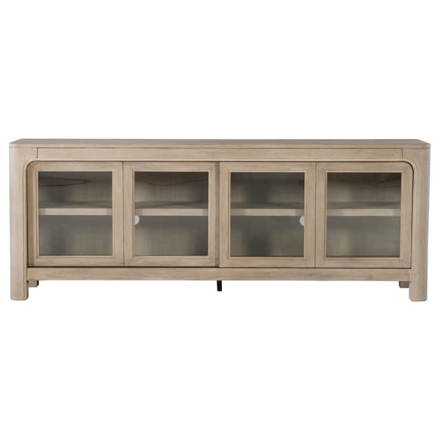 Solano 71-inch 2-door TV Stand Media Console Weathered Mango — photo 5