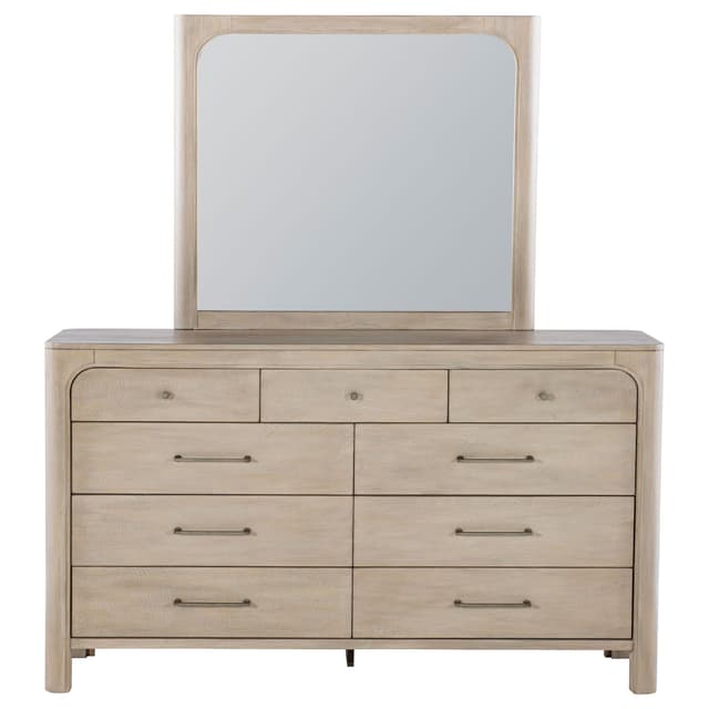 Solano 9-drawer Bedroom Dresser with Mirror Weathered Mango — photo 3