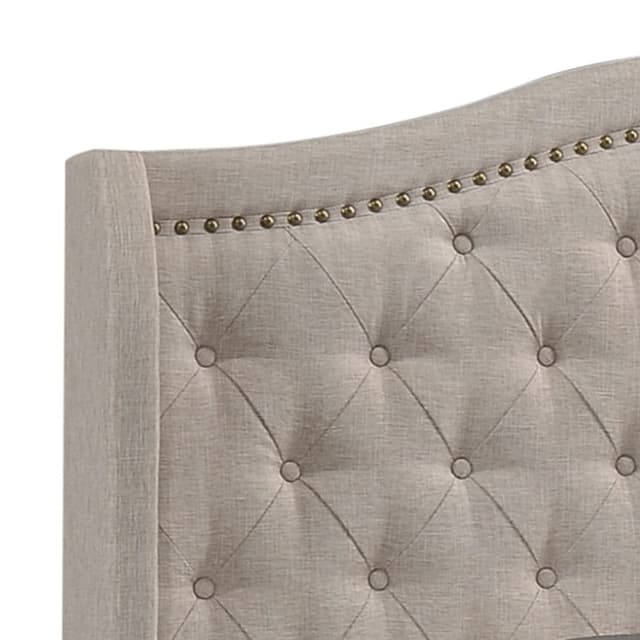 Sonoma Upholstered Wingback Bed — photo 5