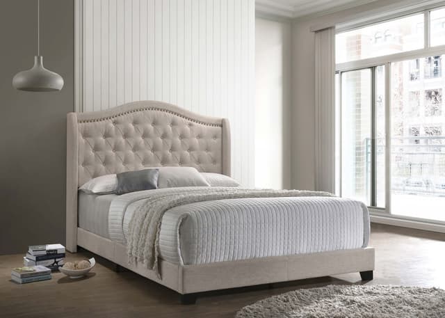 Sonoma Upholstered Wingback Bed — photo 2