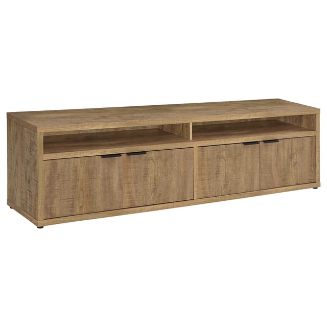 Tabby TV Stand for TVs up to 85 Inches with 4-Door Storage in Mango — photo 1