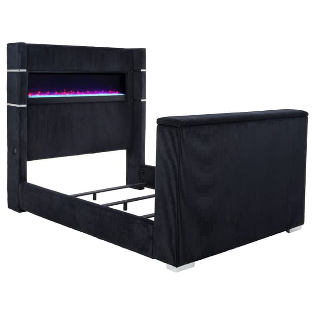 Tisdall Flame Visualizer Wingback TV Bed — photo 1