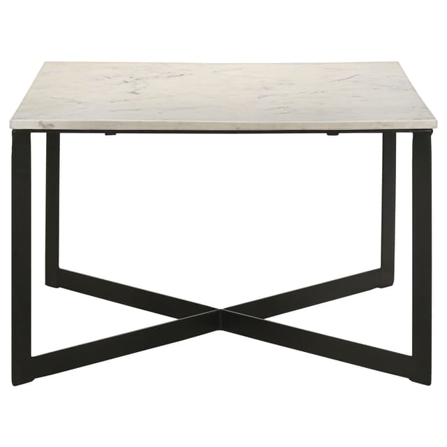 Tobin Square Marble Top Coffee Table White and Black — photo 3
