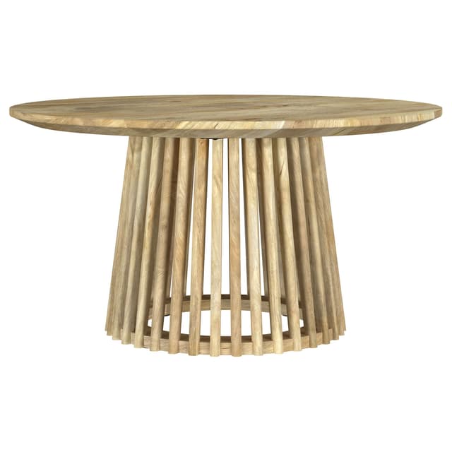Touhy Round Solid Wood Cocktail Coffee Table Natural Mango — photo 1