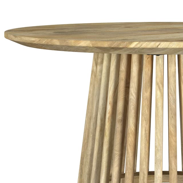 Touhy Round Solid Wood Cocktail Coffee Table Natural Mango — photo 5