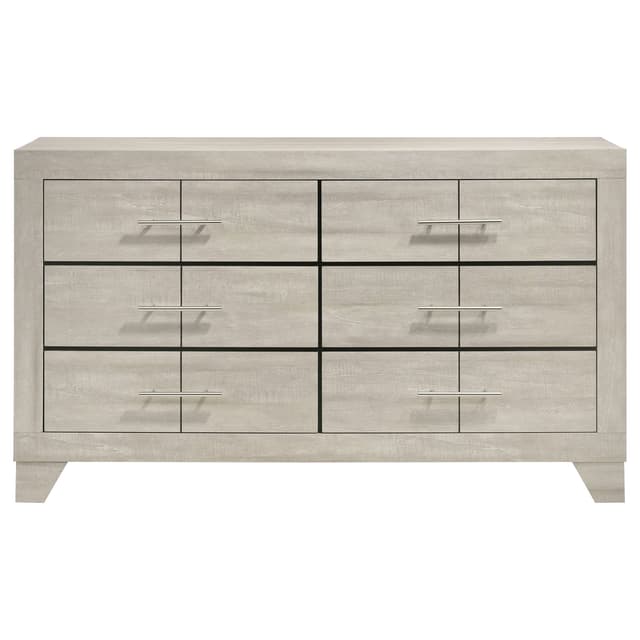 Trenton 6-drawer Bedroom Dresser Rustic Cream — photo 3