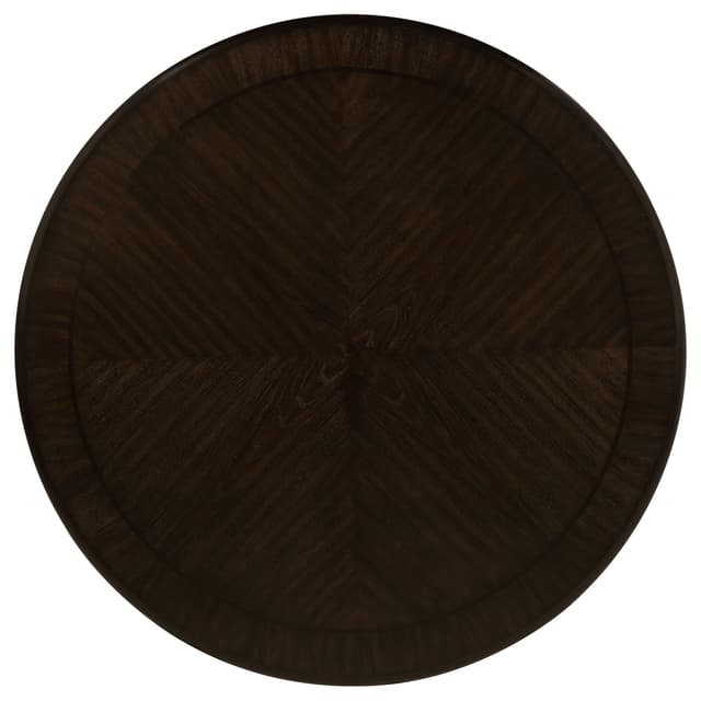 Twyla 60-inch Round Dining Table with Drawer Dark Cocoa — photo 5