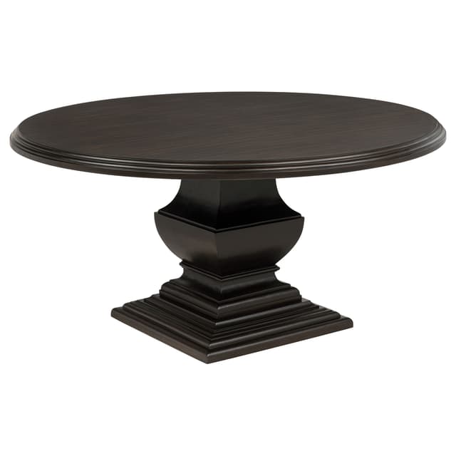 Twyla 60-inch Round Wood Dining Room Table Dark Cocoa — photo 1