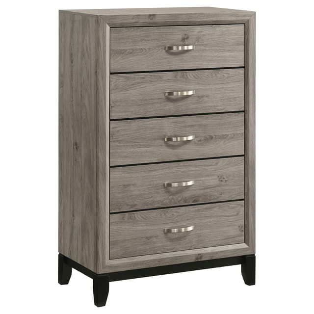 Valen 5-drawer Bedroom Chest of Drawers Light Taupe — photo 1